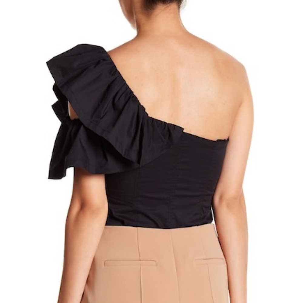 Kendall & Kylie One Shoulder Bodysuit $108 NWT XS - Picture 2 of 5